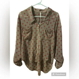NWOT Free People Button Down Blouse - Size XS